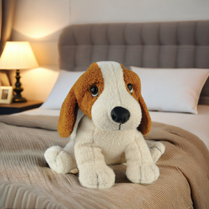 Peluche de <span class=keywords><strong>cachorro</strong></span> <span class=keywords><strong>Beagle</strong></span> de peluche, poliéster realista sentado, <span class=keywords><strong>perro</strong></span> de caza, juguete de peluche, técnicas lavadas - Product Image 4