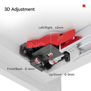 Mỹ loại 3 lần van điều tiết giỏ ngăn kéo ẩn Kính thiên văn đường ray mềm đóng undermount giấu Ngăn kéo trượt - Product Image 4