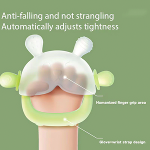 Mordedor de Silicona de Grado Alimenticio para Bebés, Forma de Conejo, Fácil de Agarrar, Bajo MOQ, Se Acepta Logotipo Personalizado - Product Image 4