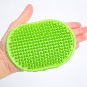 2024 Hand-held Rubber <b>Pet</b> Shedding Bath <b>Brush</b> Cat Washing Hair Dog Grooming Shampoo <b>Brush</b> with Adjustable Strap for Dog and Cat - Product Image 6
