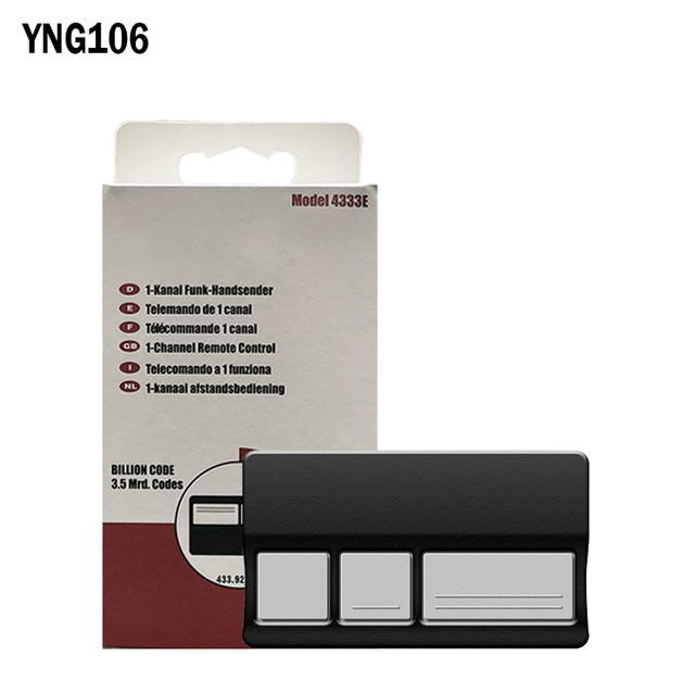 4330E 4333E 4332E 4335E 4330EML 4333EML 4332EML 4335EML Garage Door Remote Control 433.92MHz Rolling Code