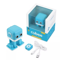 Robot intelligent WL Toys Cubee Mini RC pour garçon, haut-parleur intelligent, machine musicale et dansante, programmation, contrôle gestuel, LED, visage