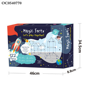 Vente en gros 122 pièces <span class=keywords><strong>château</strong></span> tente maison <span class=keywords><strong>construction</strong></span> bâton balle jeu kit intérieur <span class=keywords><strong>construction</strong></span> créative forts tentes pour enfants facile à monter - Product Image 6