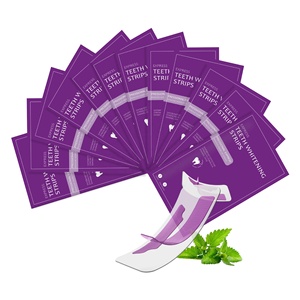 Strisce Sbiancanti per <span class=keywords><strong>Denti</strong></span> Viola per Uso Domestico, Bassa <span class=keywords><strong>Sensibilità</strong></span>, Gusto Menta, Adesivi per <span class=keywords><strong>Sbiancamento</strong></span> <span class=keywords><strong>Dentale</strong></span> - Product Image 2