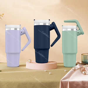 ไอเดียสินค้าใหม่ 2024 แก้วกาแฟสแตนเลสสองชั้น แก้วกาแฟสูญญากาศแบบพกพาสำหรับสำนักงาน พร้อมฝาปิด - Product Image 5