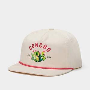 Gorra de 5 Paneles con Visera Plana, Cierre a Presión, Personalizable con Logotipo OEM, con Cuerda, Impresión en Serigrafía de Algodón - Product Image 3