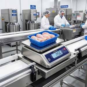 SUPER-SS Waterproof Bench <strong>Scale</strong> - 304 Stainless Steel, Dual Display For Wet Markets &amp; Food Processing - Product Image 4