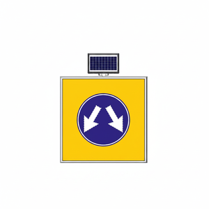 ป้ายจราจร LED พลังงานแสงอาทิตย์ ขนาด 100 x 100 ซม. แบบสองด้าน - Product Image 2