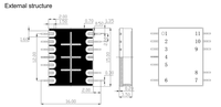 Mini source de fréquence universelle 0,05-6,4 GHz, instruments de test micro-ondes miniaturisés personnalisables pour circuits intégrés RF, modules PINNACLE
