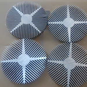 Disipador de Calor de Aluminio Redondo 6063, Diseño de Girasol Plateado, para Iluminación y Electrónica - Product Image 1