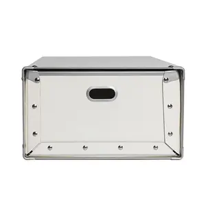 Cajón de almacenamiento de oficina de lujo ligero de una sola capa blanca