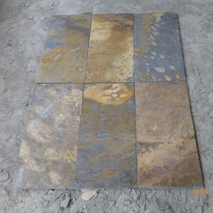 Revestimiento de Pared de Pizarra Natural Beige Oxidado Mixto para Exteriores, Adoquín para Patio - Product Image 3