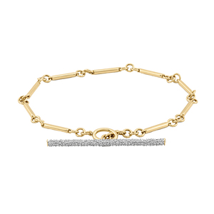 Pulsera de Cadena con Hebilla de Plata de Ley 925 Gemnel, Diseño Minimalista con Circonitas Cúbicas Brillantes, para Uso Diario - Product Image 1