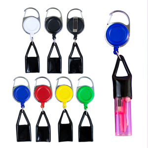 <b>Lighter</b> Holder Keychain Retractable <b>Lighter</b> Clip Assorted Color Key Chains with Clip Classic <b>Lighter</b> Cover Single Clip - Product Image 1