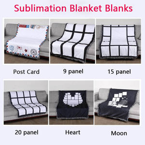 Couverture polaire personnalisable en polyester 100 % anti-boulochage, toutes saisons, par sublimation, 40x60 pouces, 20 panneaux, unie/à motifs - Product Image 6