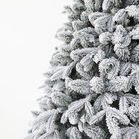 Arbre de Noël Artificiel Floqué de Haute Qualité (6FT, 7FT, 8FT, 9FT, 10FT) – Nouveau Style en PE et PVC pour Décoration Intérieure – Vente en Gros