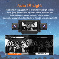 Caméra de tableau de bord HD1080p pour voiture, 4 objectifs, Wifi, 4 caméras, boîte noire de voiture, caméra avant et arrière, 4 canaux
