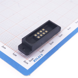 ช่องเสียบ2.54มม. สำหรับติดตั้งตัวเมีย2x4สำหรับตัวผู้ตัวเมีย PCB สปริงโหลด2.0A 36V <span class=keywords><strong>DC</strong></span> <span class=keywords><strong>8</strong></span>พินขั้วต่อขา Pogo แม่เหล็ก - Product Image 5