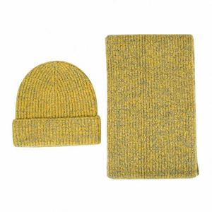 Ensemble deux pièces hiver chaud en acrylique 100% pour femme et homme : bonnet à motif floral, gants et cache-cou, prêt pour la plage - Product Image 4