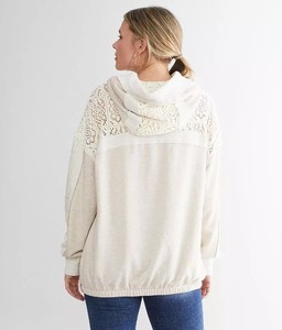 <span class=keywords><strong>Felpa</strong></span> di alta qualità 400gsm cotone <span class=keywords><strong>felpa</strong></span> <span class=keywords><strong>con</strong></span> cappuccio per le donne stile Vintage <span class=keywords><strong>con</strong></span> maniche di pizzo <span class=keywords><strong>bianco</strong></span> e <span class=keywords><strong>colletto</strong></span> <span class=keywords><strong>con</strong></span> cappuccio per l'autunno - Product Image 4