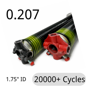 Resorte de Torsión para Puerta de Garaje de 0.207, 1.75" de Diámetro Interior, 20000 Ciclos, Reemplazo de Alto Rendimiento con Recubrimiento Electrostático - Product Image 1