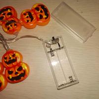 Batteriebetriebene Animierte Halloween Doppelstapel-Kürbis LED-Lichterkette Jack O'Lantern Wasserdichte Außendekoration für Feiertage
