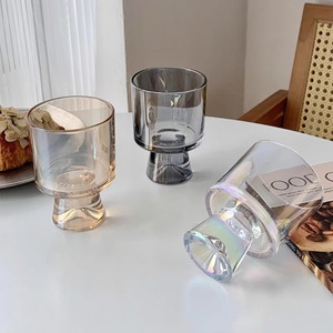 Vaso de Vidrio de Tallo Alto y Elegante para Café Frío, Agua, Frutas, Postres, Helados - Cristalería Premium - Product Image 4