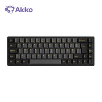 AKKO Noir et Or 3068B Plus Claviers Rétro-éclairés à LED RVB orientés vers le nord ISO