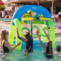 Le jeu de jardin ultime : Ciblez les buts, tirez sur les paniers – Jouets gonflables pour jardin et piscine pour des moments de plaisir aquatique estivaux en plein air