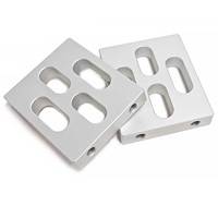 High-volume Grinding CNC Machining Aluminum Silver Anodize Complex Shape Shiny Polish Advanced Surface Treatments