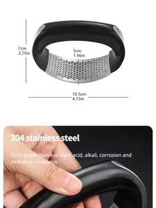 Prensa de Ajo de Acero Inoxidable, Triturador Manual de Ajo, Herramienta para Picar Ajo, Herramienta para Frutas y Verduras, Accesorios de Cocina, Gadget - Product Image 3