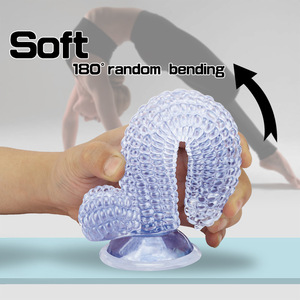 Maiskolben mit Ei Frucht- und Gemüseförmiger Dildo Künstlicher Penis, Transparenter Starker Saugnapf Jelly-Dildo für Frauen - Product Image 6