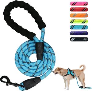 Amazon Hot Selling Reflective Nylon Rope Dog Traction Rope Braided Climbing Rope Dog Lead Dog Leash