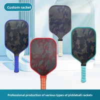 Pala de Pickleball Personalizada con Logotipo, Certificada por la USAPA, de 16 mm, Núcleo de PP Honeycomb, Textura de Kevlar Prensada en Caliente, Acabado Mate, para Deportes al Aire Libre