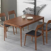 Meubles de cuisine et de salle à manger en bois de style nordique moderne de haute qualité, chaises en bois massif 4 places, ensembles de tables de salle à manger pour 8 personnes