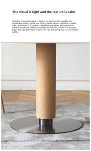 Juego de Muebles de Salón Modernos de Madera Maciza, Mesa de Comedor de Acero Inoxidable con Superficie de Roca - Product Image 3