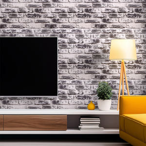 Autocollants muraux avec fond de <span class=keywords><strong>cheminée</strong></span> <span class=keywords><strong>en</strong></span> briques anciennes anglaises, relief 3D, PVC, autocollants de papier peint autocollants - Product Image 4