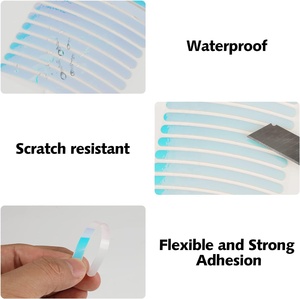 Logotipo personalizado 20 piezas resplandor nocturno <span class=keywords><strong>rueda</strong></span> luminosa llanta raya calcomanía pegatina para coche motocicleta ruedas <span class=keywords><strong>bicicleta</strong></span> coche <span class=keywords><strong>rueda</strong></span> luminosa - Product Image 6