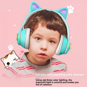 <span class=keywords><strong>Auriculares</strong></span> Inalámbricos <span class=keywords><strong>Bluetooth</strong></span> con <span class=keywords><strong>Orejas</strong></span> <span class=keywords><strong>de</strong></span> <span class=keywords><strong>Gato</strong></span> - <span class=keywords><strong>Auriculares</strong></span> Plegables con Iluminación RGB para Juegos <span class=keywords><strong>de</strong></span> Computadora, Fabricante Original - Product Image 2