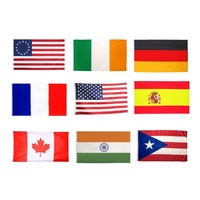 50 pays tenus dans la main petits drapeaux nationaux bannières drapeau de bâton du monde international