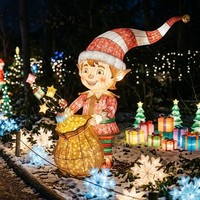 Decoración Interactiva de Faroles para Parques de Atracciones, para el Día de Muertos en México, Uso Interior/Exterior, Espectáculo de Luces para Parques Temáticos