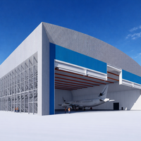 Fabricante de Taller y Almacén de Estructura de Acero Prefabricado para Hangar de Estructura de Acero Prefabricado