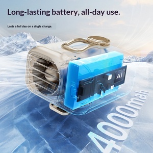 Mini Ventilador de Cintura Portátil Recargable por USB, de Plástico, con Clip, para Exteriores, Compras, Viajes, Refrigeración - Product Image 3
