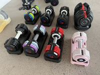 En stock : Équipement de fitness, ensemble de poids de gym, haltères réglables pour la musculation, haltères réglables personnalisés