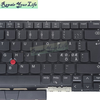 Teclado Retroiluminado NE Norwegian Trackpoint para Portátil Lenovo ThinkPad X1 Carbon 9.ª Gen. 9 2021 X1 2021 SN20Z77420-01 Nuevo Negro