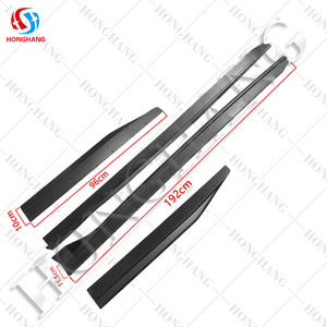 Suministro de fábrica Chaoshenghang, otros accesorios para automóviles, faldón lateral para coche, faldas laterales estilo PP negro mate <span class=keywords><strong>GT500</strong></span> para Ford Mustang 2015- - Product Image 2
