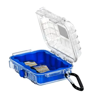 Custom Clear Transparent Waterproof Water Resistant Hard Plastic Storage Boxes Protective Cases