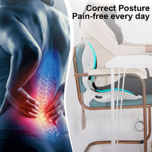 Calefacción eléctrica profesional por vibración, soporte de espalda Lumbar, silla, Corrector de postura, cojín de masaje de asiento para oficina, trabajo en casa - Product Image 3