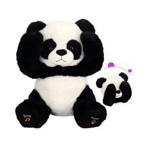 Giáng sinh sinh nhật tương tác 11-inch gấu trúc điện gấu hát nói chuyện lặp đi lặp lại đồ chơi sang trọng với âm nhạc lưới lót - Product Image 6