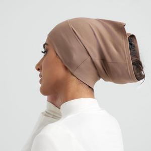 Muslim daily wear under <b>hijab</b> <b>cap</b> solid color universal fit Customizable Breathable Soft Lightweight Stretchy Comfortable - Product Image 2
